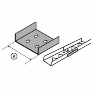 Platina de union ducto de aluminio