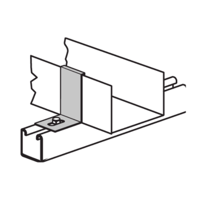 Sujetador de ducto de 1/4