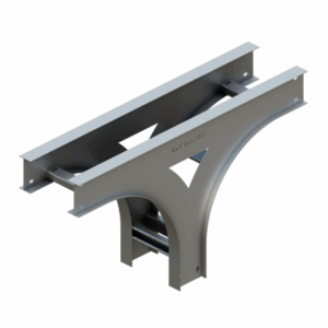 Tee vertical de aluminio escalerilla