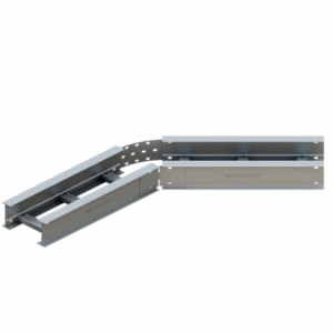 Curva horizontal ajustable escalerilla de aluminio