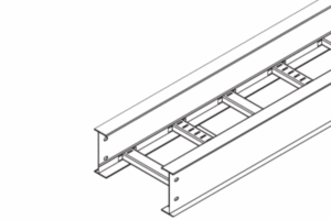Dibujo de bandeja escalerilla de aluminio