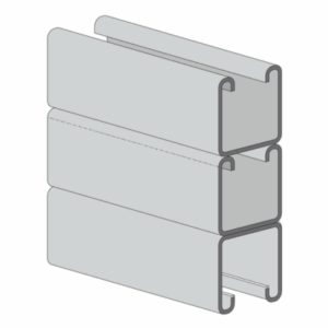 Dibujo canal estructural triple de acero