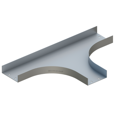 Tee horizontal ducto de aluminio