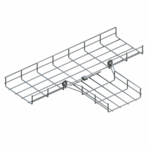 Tee horizontal bandeja tipo malla