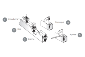 Dibujo de instalacion de soportes estructurales