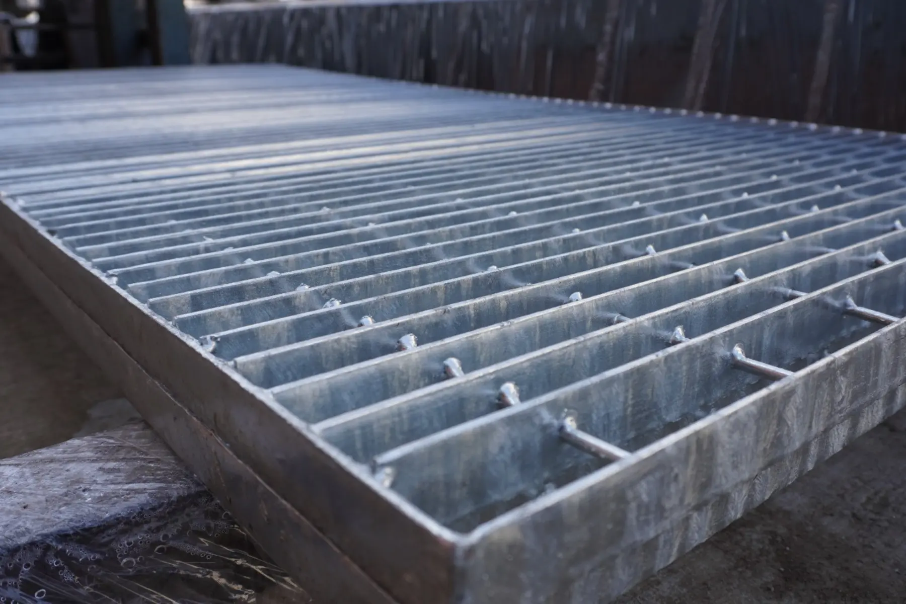 Rejilla de grating antes del galvanizado con marco estructural